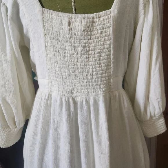 Shyanne Embroidered Boho Dress – Ivory – Women’s Medium - Picture 9 of 14